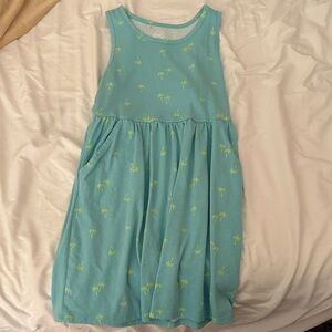 Wonder Nation Teal Tank Top with Palm Print